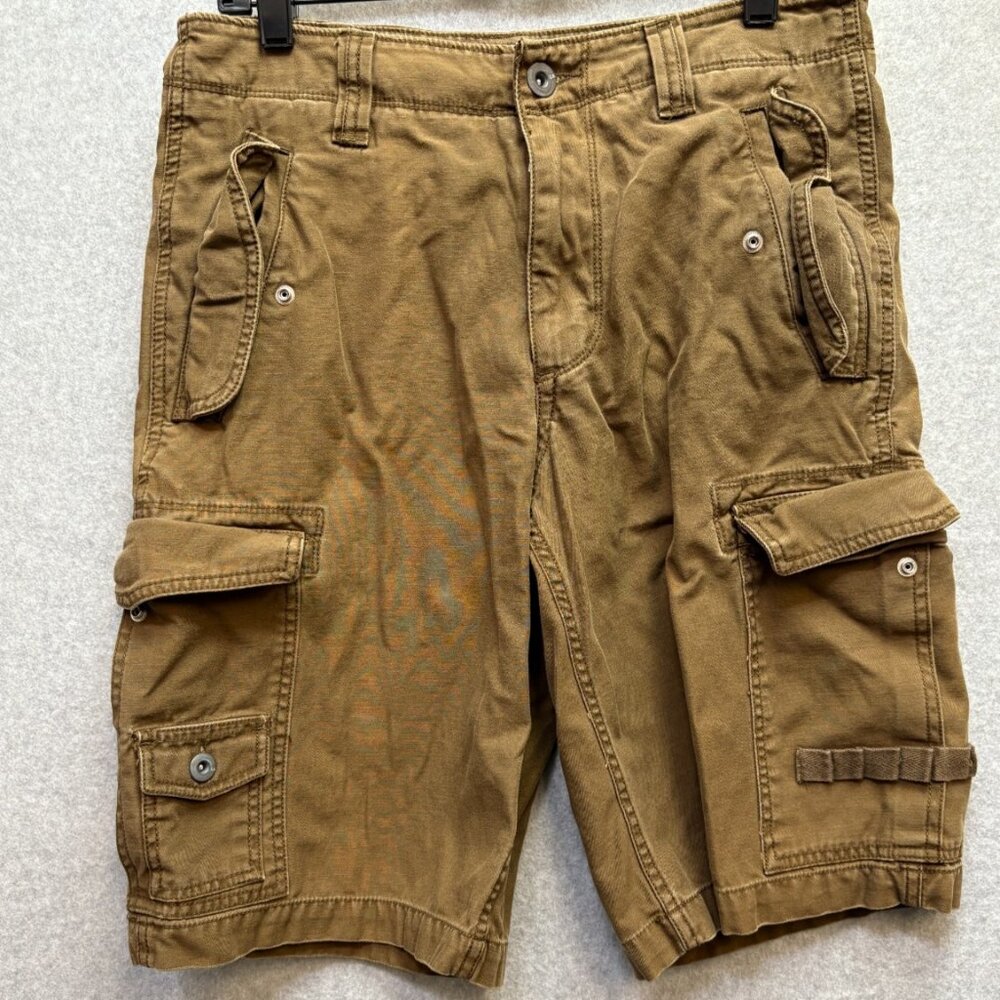 Vintage Old Navy Surplus Shorts Mens 28 Brown Company Cargo Utility Military